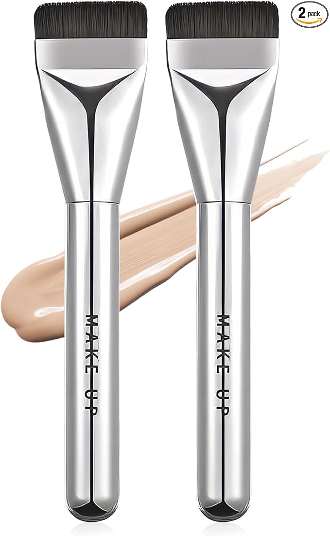 Flat Foundation & Concealer Brush — Gentle On Skin, Professional Finish