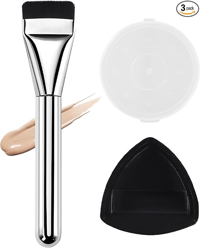 Flat Foundation & Concealer Brush — Gentle On Skin, Professional Finish