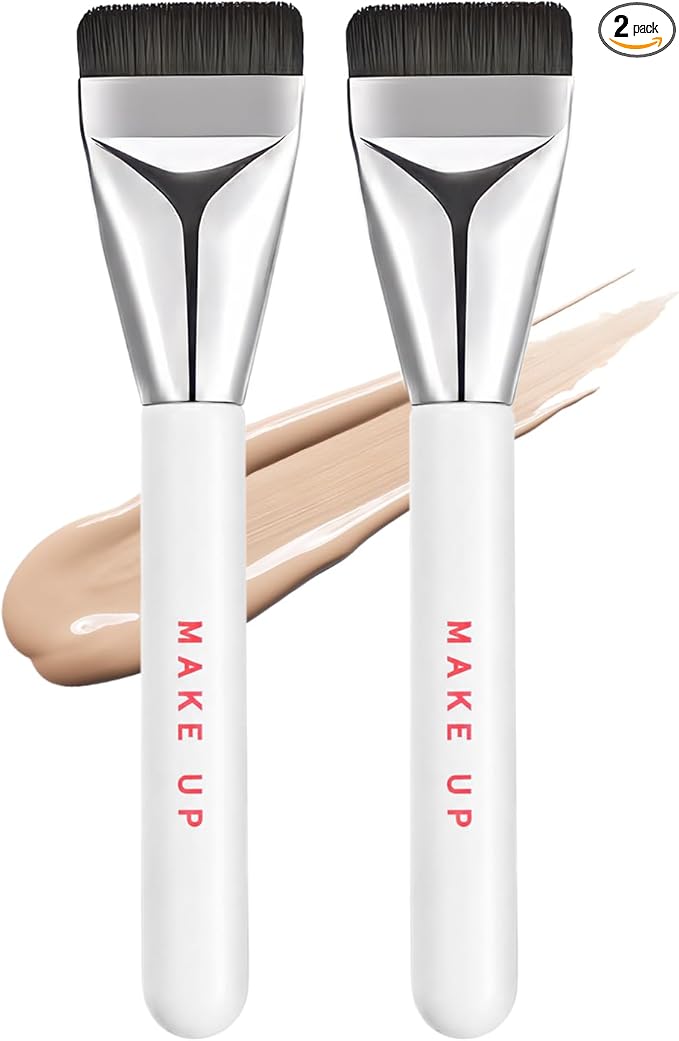 Flat Foundation & Concealer Brush — Gentle On Skin, Professional Finish